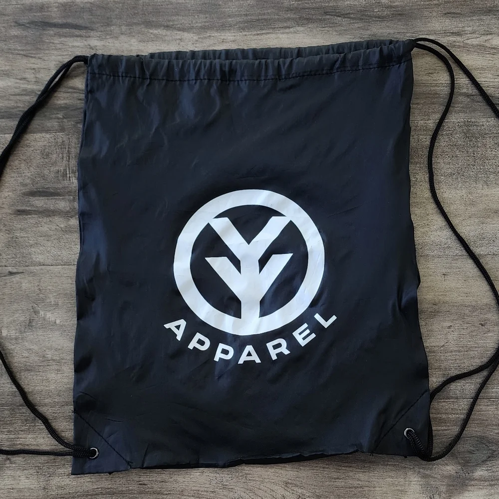 Yee Yee Apparel Logo Drawstring Backpack Black Granger Smith